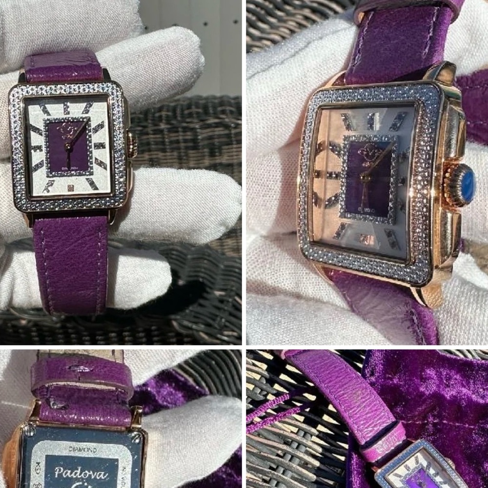 Purple Padova Watch with Crystal Accents